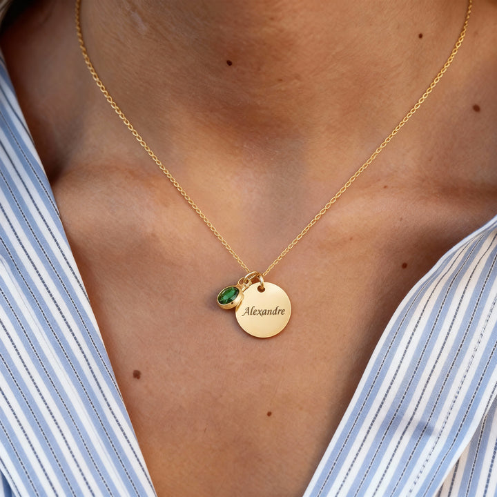 Colar de Nome Personalizado em Rubi
